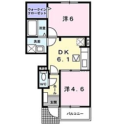 間取図画像 2DK