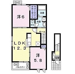 ソフィア1 2LDKの間取図画像