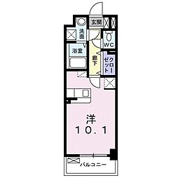ニュー和ハイツ ワンルームの間取図画像