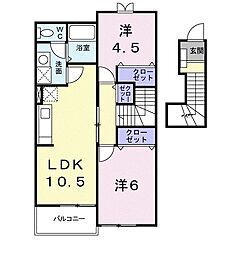 間取図画像 2LDK