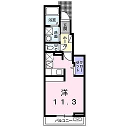 コンフォールオーブ ワンルームの間取図画像