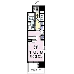 ケイマイティ ワンルームの間取図画像