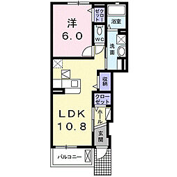 坂ノ上ガーデン 1LDKの間取図画像