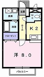 間取図画像 1K
