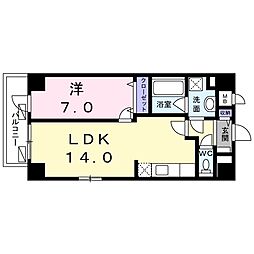 ユヌ　ブリーズ　目黒 4階1LDKの間取り