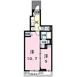 ブライド・メゾン・さくら1 2Kの間取図画像