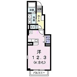 ノイ・グランツJ ワンルームの間取図画像
