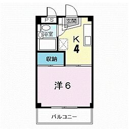 間取図画像 1K