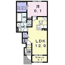 マルティーサーナ西軽井沢B 1LDKの間取図画像