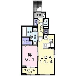 ソレーラ5 1LDKの間取図画像
