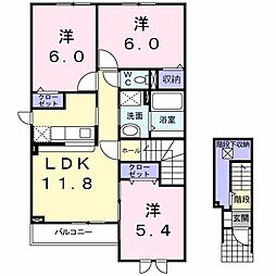 ウォークリバー東雲1 3LDKの間取図画像