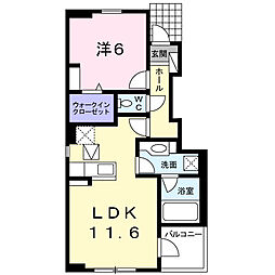 間取図画像 1LDK