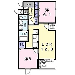 間取図画像 2LDK