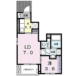 間取図画像 1LDK