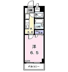 プラティークあらこ 1Kの間取図画像