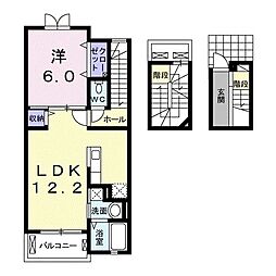 モデッサ・4 1LDKの間取図画像