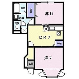 間取図画像 2DK