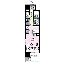 ケイマイティ ワンルームの間取図画像