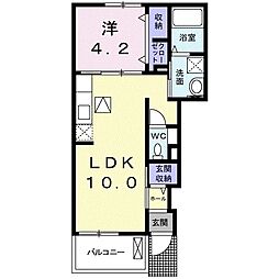 メゾン・アクロス2 1LDKの間取図画像