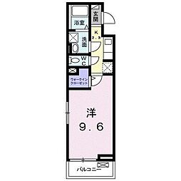 ノルドトゥームロ 1Kの間取図画像