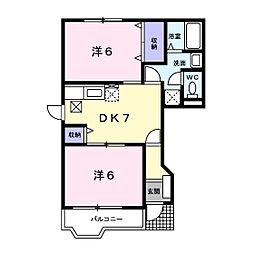 間取図画像 2DK