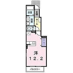 プロッシモ・ジョイ3 ワンルームの間取図画像