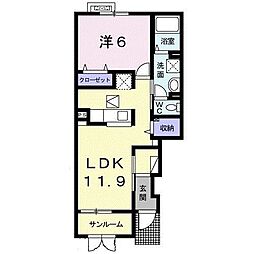 間取図画像 1LDK