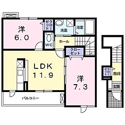 間取図画像 2LDK
