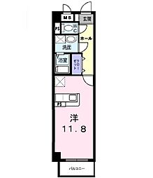 エム・ジー・アヴェニュー 3階ワンルームの間取り