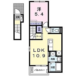 フライウェイA 1LDKの間取図画像