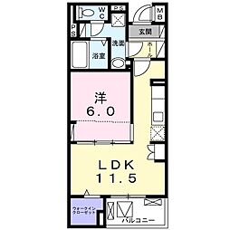 フェリーチェ大鷹（Ｆｅｌｉｃｅ 4階1LDKの間取り