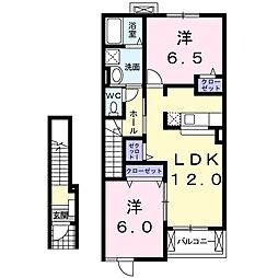 セイ・プリムローズ 2LDKの間取図画像