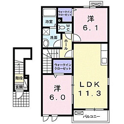間取図画像 2LDK