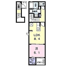 イーストスクエア 1LDKの間取図画像