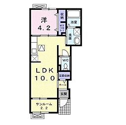 アンバートゥルーキャッスル1 1LDKの間取図画像