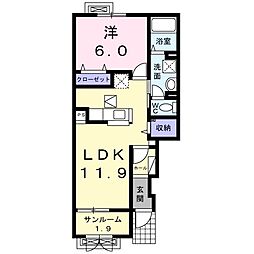 間取図画像 1LDK