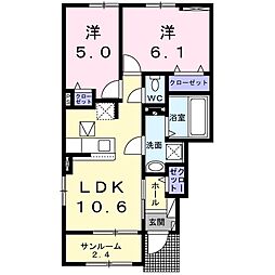 間取図画像 2LDK