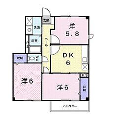 間取図画像 3DK