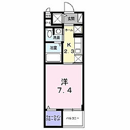 エルドラド 1Kの間取図画像