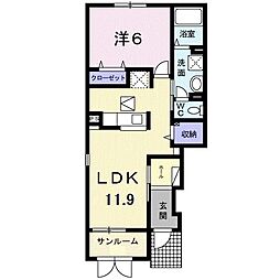 間取図画像 1LDK