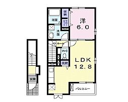 ルクティア 1LDKの間取図画像