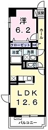 マウントック・フォルテ 1LDKの間取図画像