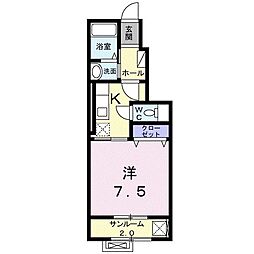 間取図画像 1K