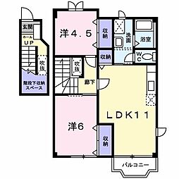 エルブスガーデン 2LDKの間取図画像