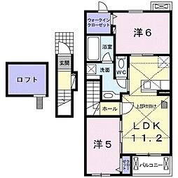 セラーレ 2LDKの間取図画像