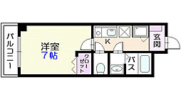 Ｃ3Ｐ3千歳 4階1Kの間取り