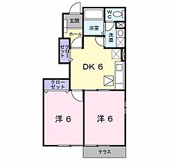 間取図画像 2DK