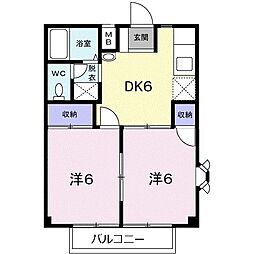 間取図画像 2DK
