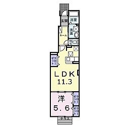 ラヴェリーテ 1LDKの間取図画像