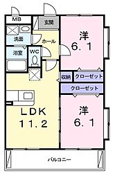 間取図画像 2LDK